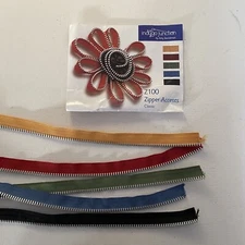 Indygo Junction Zipper Accents Embellishments Craft DIY Scrapbooking Vintage