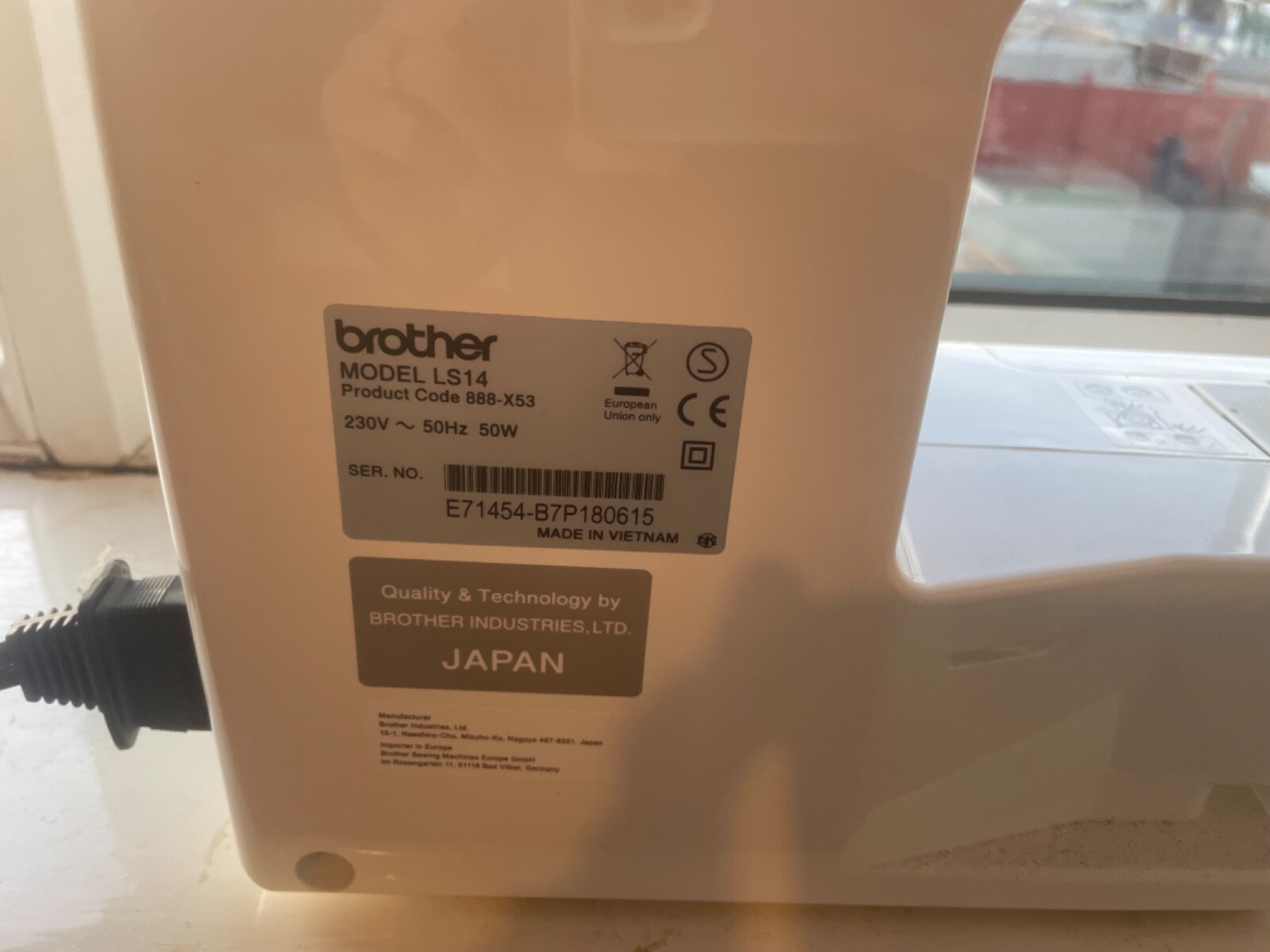 Brother LS14 Metal Chassis Sewing Machine White 787162940121 eBay