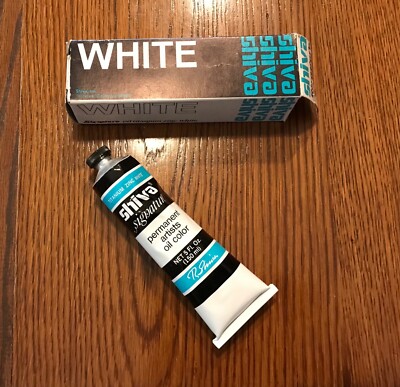 Shiva Signature Oil Titanium Zinc White Artist's Paint 5oz Tube in Original Box