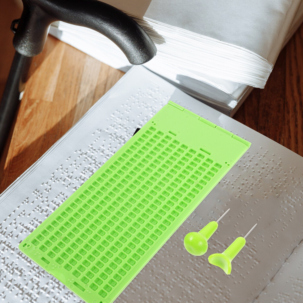Braille Tablet Plastic Visual Impairment Aids Slate Fingerboard Writing