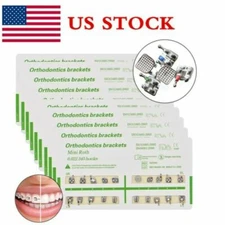 10 packs Ortho Dental Mini Roth MBT Brackets 022 Slot Hooks 3 4 5 Metal Braces