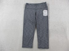 NEW Athleta Pants Womens Small Heather Gray Chaturanga Capri Crop Athletic Yoga
