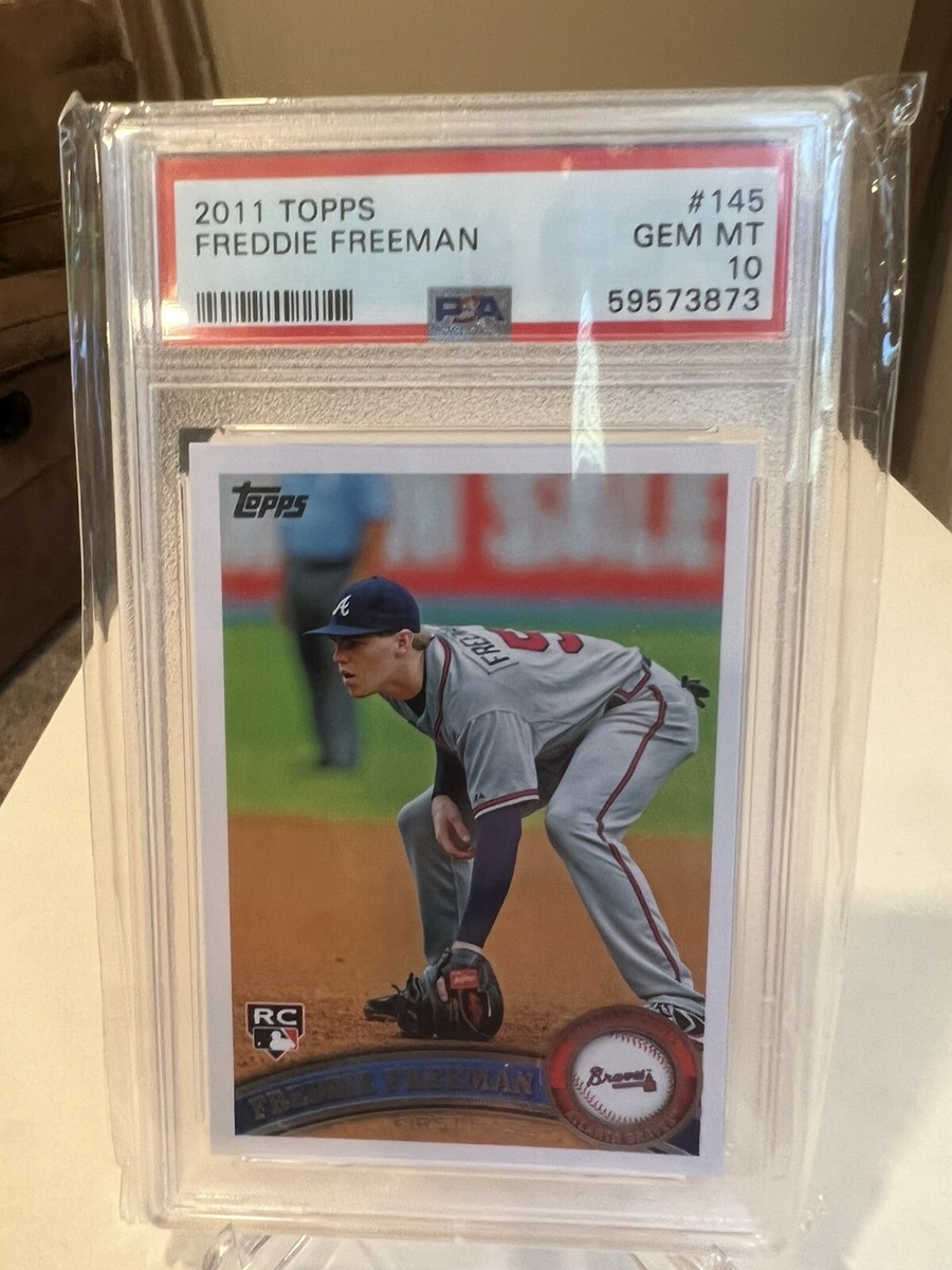 2011 Topps Freddie Freeman Rookie Card RC #145 PSA 10 Braves GEM