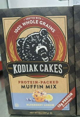 Kodiak Cakes Blueberry Lemon Protein Muffin Mix 14oz (396g ...