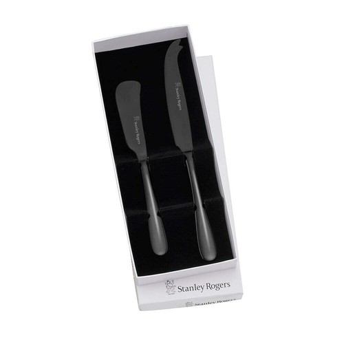 2pc Stanley Rogers Albany Stainless Steel Cheese Knives Utensil Cutlery Onyx - Picture 5 of 5