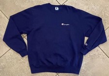 Vintage Champion Pullover Sweatshirt XL Royal Blue Made In USA