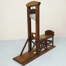 Hot French Louis wood guillotine model props ornaments soldier scene accessories