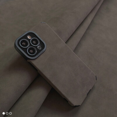 Leather Silicone Soft Case For iPhone 16 15 14 Pro Max 13 12 11 XR 8 7 Cases