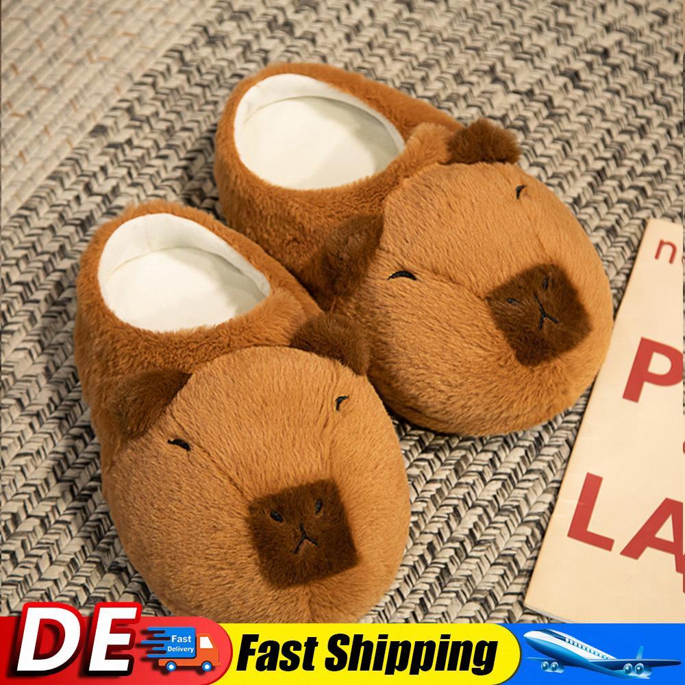 APL Dolci Pantofole Capybara Donna Comode Calde Peluche per Interni D