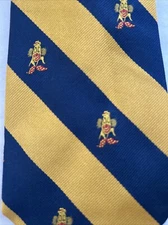 Flambeau 1978 Clown Yellow And Blue Striped Tie Clowns With Red Nose Red Polka 