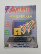 vintage Antic Atari Magazine May 1989 7th anniversary Vol 8 Atari Computers
