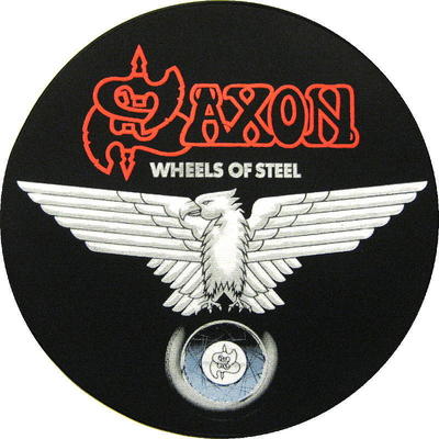 SAXON RÜCKENAUFNÄHER BACKPATCH # 1 WHEELS OF STEEL 29cm AUFNÄHER PATCH FLICKEN 