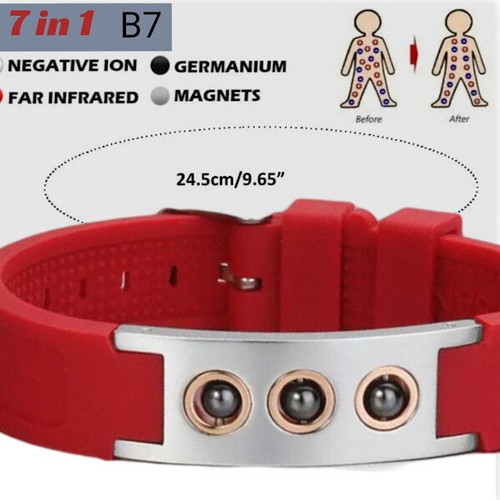 Silicone Sport Power Energy Bracelets-7 Energy Elements in 1 - Picture 11 of 26