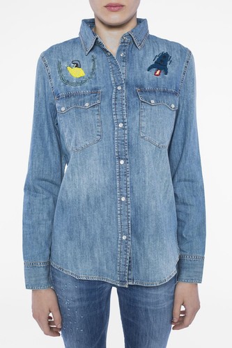 diesel womens denim shirt