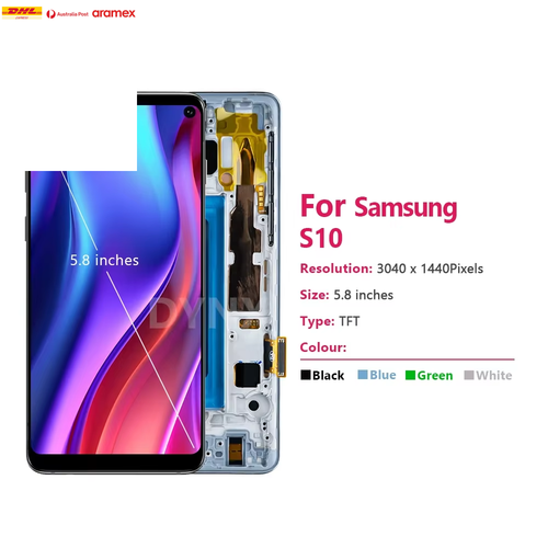 TFT Quality for Samsung Galaxy S10 LCD Display Touch Screen with Frame G973F/DS - Picture 3 of 12