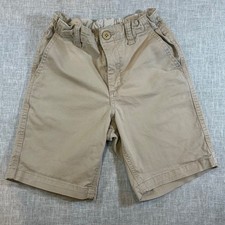 GAP Shield Shorts Boy  s Size 10 Reg Superlastic Khaki-Beige Adjustable Waist