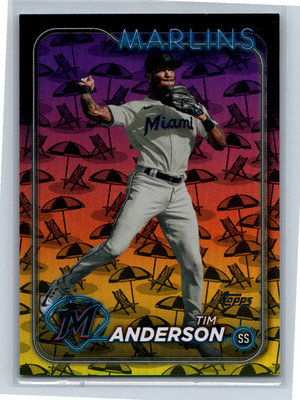 2024 Topps Series 2 - Tim Anderson #560 Beach Umbrella /50