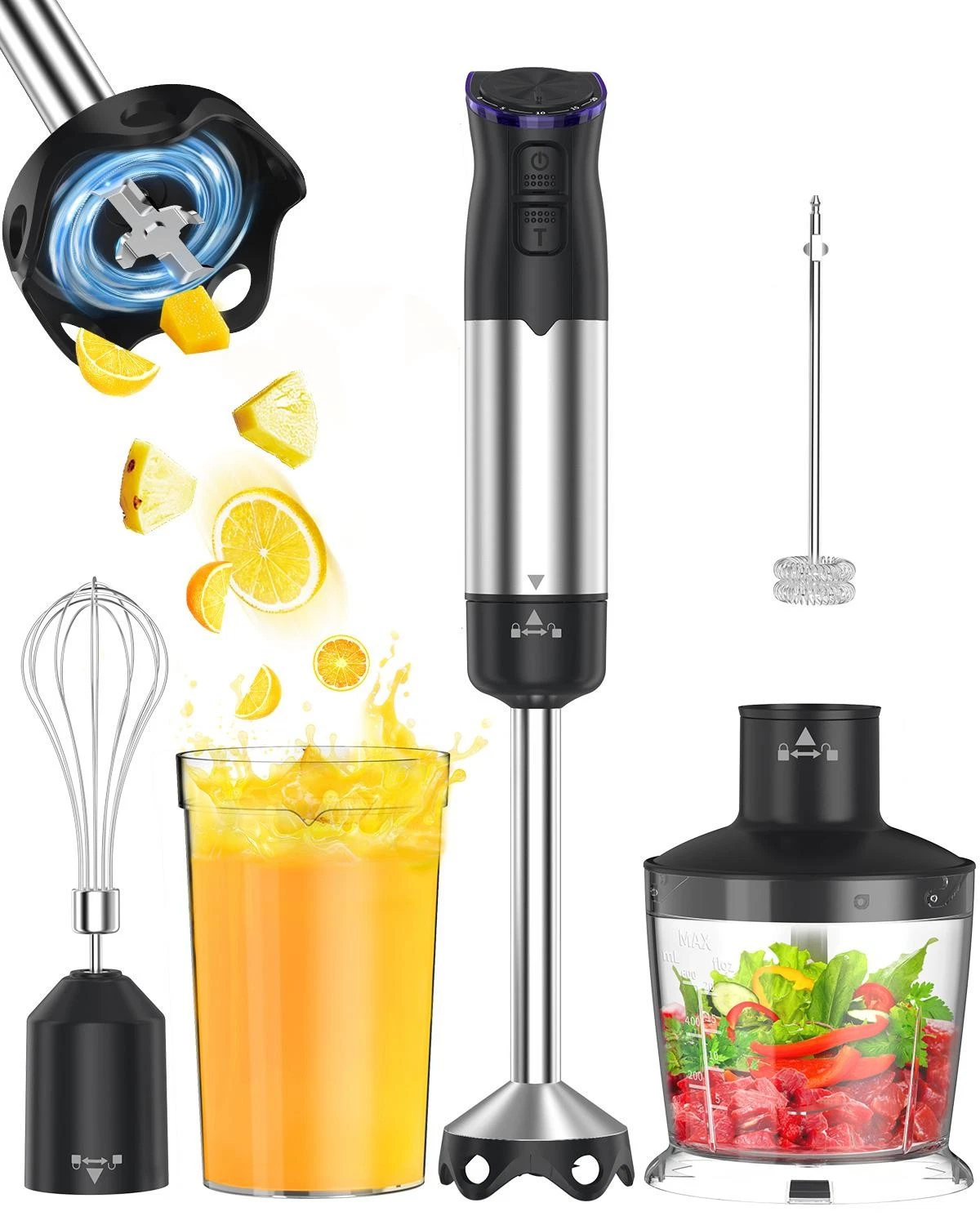 1000W 5-in-1 Electric Immersion Hand Blender – Kitchen Tool for Soups & More
Opens in a new window o