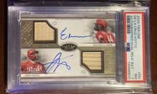 2024 Topps Tier One Joey Votto & Elly De La Cruz PSA DUAL AUTO bat relic #04/10