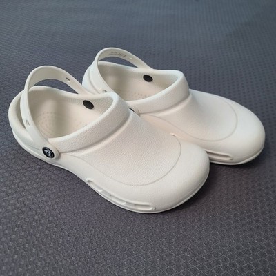 Crocs Bistro Work Clog 10075 Non-Slip Unisex Adult Men 7 Women 9 White