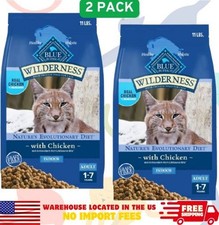 Blue Buffalo Wilderness Chicken High-Protein Grain-Free Adult Dry Cat Food,11lb