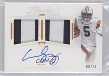 2021 Panini Flawless Collegiate 8/25 Anthony Schwartz Dual Patch Auto b8h