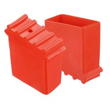 Ladder Non Slip Feet Mat 25x50mm, Red 2Pcs , Rubber Step Ladder Foot