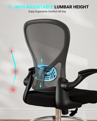 Ergonomic Drafting Chair Tall Office Chair for Standing Desk - Tall Adjustabl... - Picture 3 of 7
