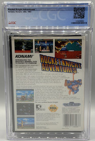 Rocket Knight Adventures Sega Genesis Sealed New CGC 9.6 A Graded Konami