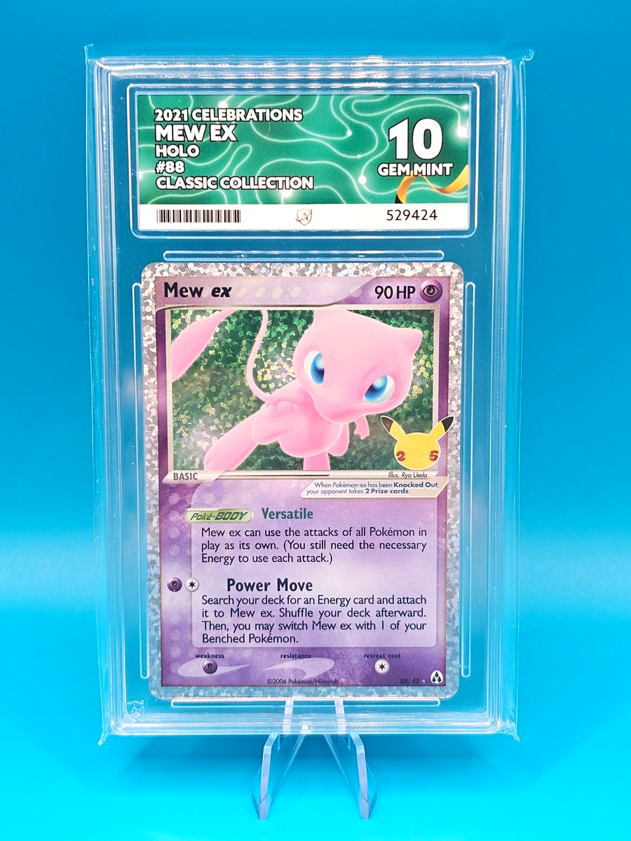 Mew EX 88/92 Celebrations 2021 Classic Collection Ace 10 Gem Mint