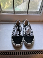 VANS Old Skool Doodle Checkerboard Mens Size 10 Skate Shoes