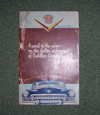 1951  Cadillac Owners Manual  Original