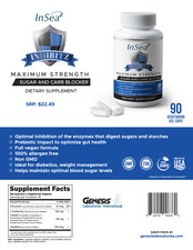Carb & Sugar blocker weight loss keto. INHIBITZ w/ InSea2-L Arabinose-3 bottles!
