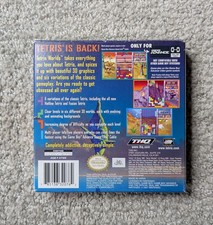 Tetris Worlds (Nintendo Gameboy Advance, 2001) GBA Authentic Cartridge Tested