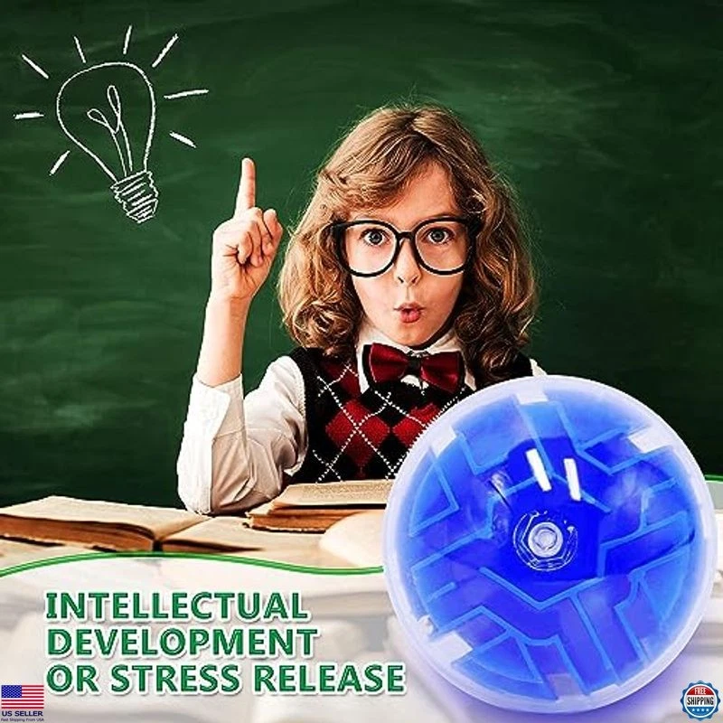 100PCS Mini 3D Maze Puzzle Balls Fidget Toys, Brain Teaser Games for Kids 4-12 - Image 3 of 4