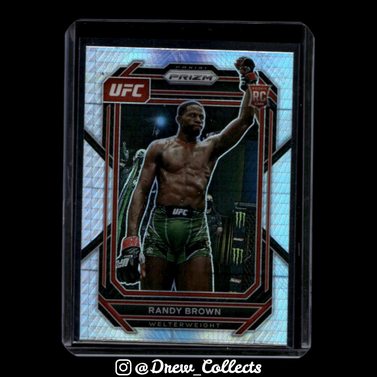 2023 Panini Prizm UFC #106 Randy Brown UFC Hyper Prizms