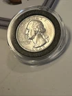 1942 D Washington Quarter- Nice UNC Condition- - 90% Silver 👍w/ Plastic Capsule