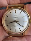 Omega Seamaster 600, 40 Mic Gold Filled Bezel 34mm Manual Ivory Dial Watch Runs