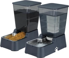 Automatic 5.4L/1.4Gal Pet Waterer, Automatic Dog Water Dispenser Gravity Stainle