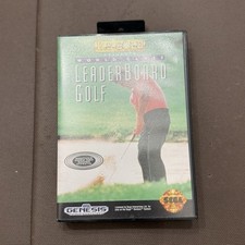 Leaderboard Golf Sega Genesis Video Game In Box Manual US Gold UnTested