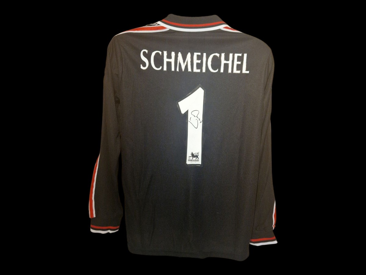 Peter Schmeichel Manchester United Signed 1999 Football Shirt COA