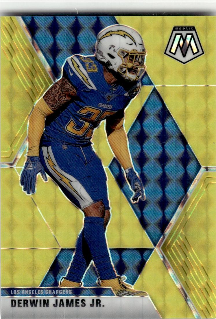 2020 Panini Mosaic #115 Derwin James Jr. Prizm Gold #/10