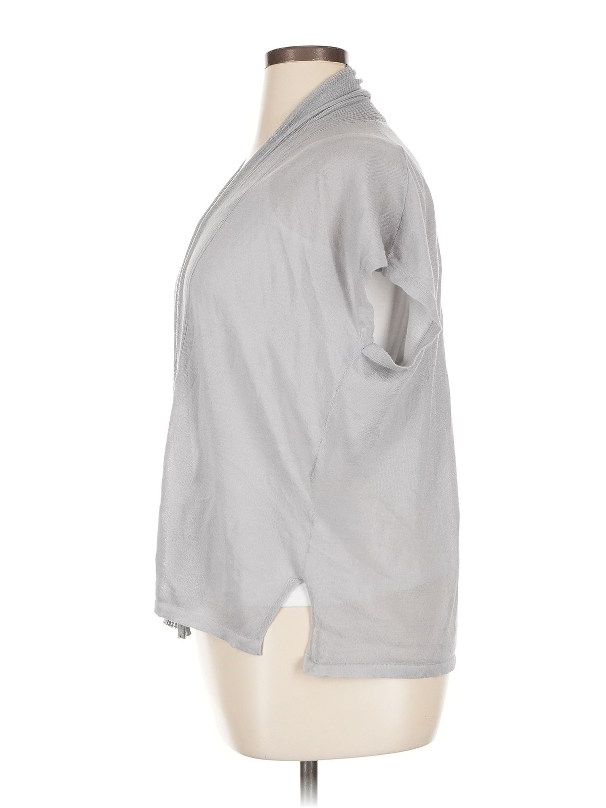 Uniqlo Women Gray Kimono XL thumbnail 4