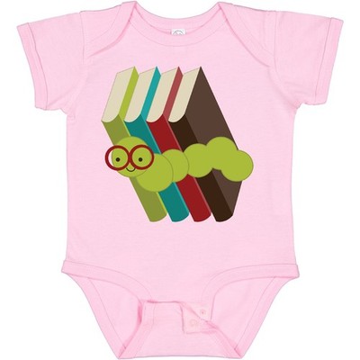 Inktastic Bookworm Books Reading Baby Bodysuit Book Lover Club Group Cute Read