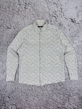 Pierre Cardin Textured Cotton Shirt Abstract Print Men L  