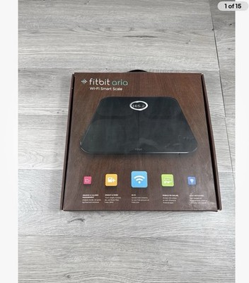 Fitbit Aria FB201B Wi-Fi Black Smart Scale Calorie Management Weight Online