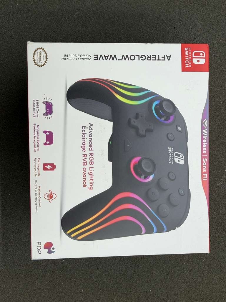 Nintendo Switch Afterglow Wave Wireless Controller – Lighting 3