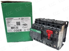 New Schneider Electric LC2D09G7 * 9amp Reversing Contactor