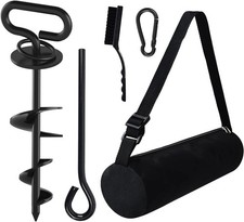 Eurmax Dog Tie Out Stake Triple Lock Heavy Duty Dog Anchor ,1-Pack