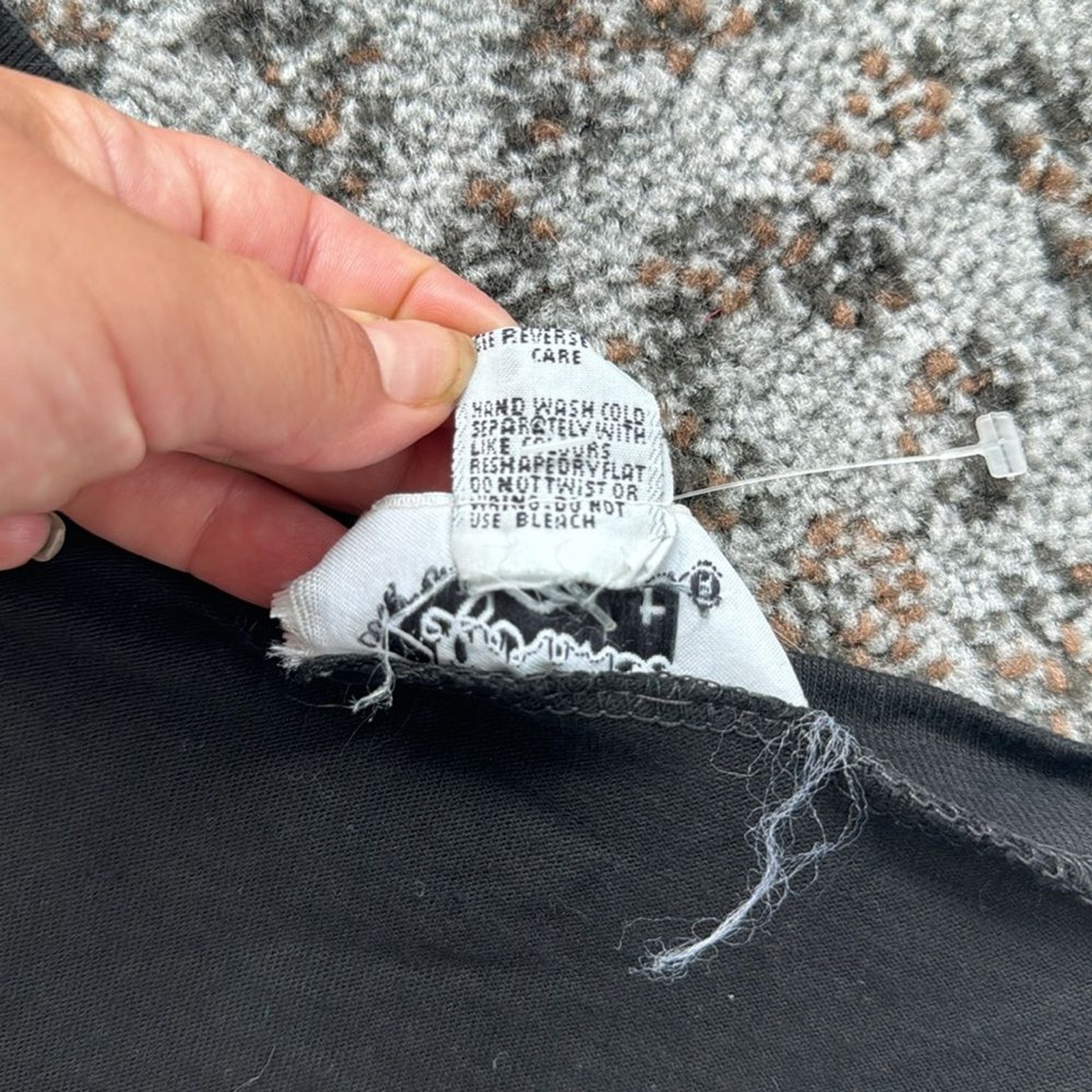 Vintage Reference Point Button Down Cardigan Blac… - image 4